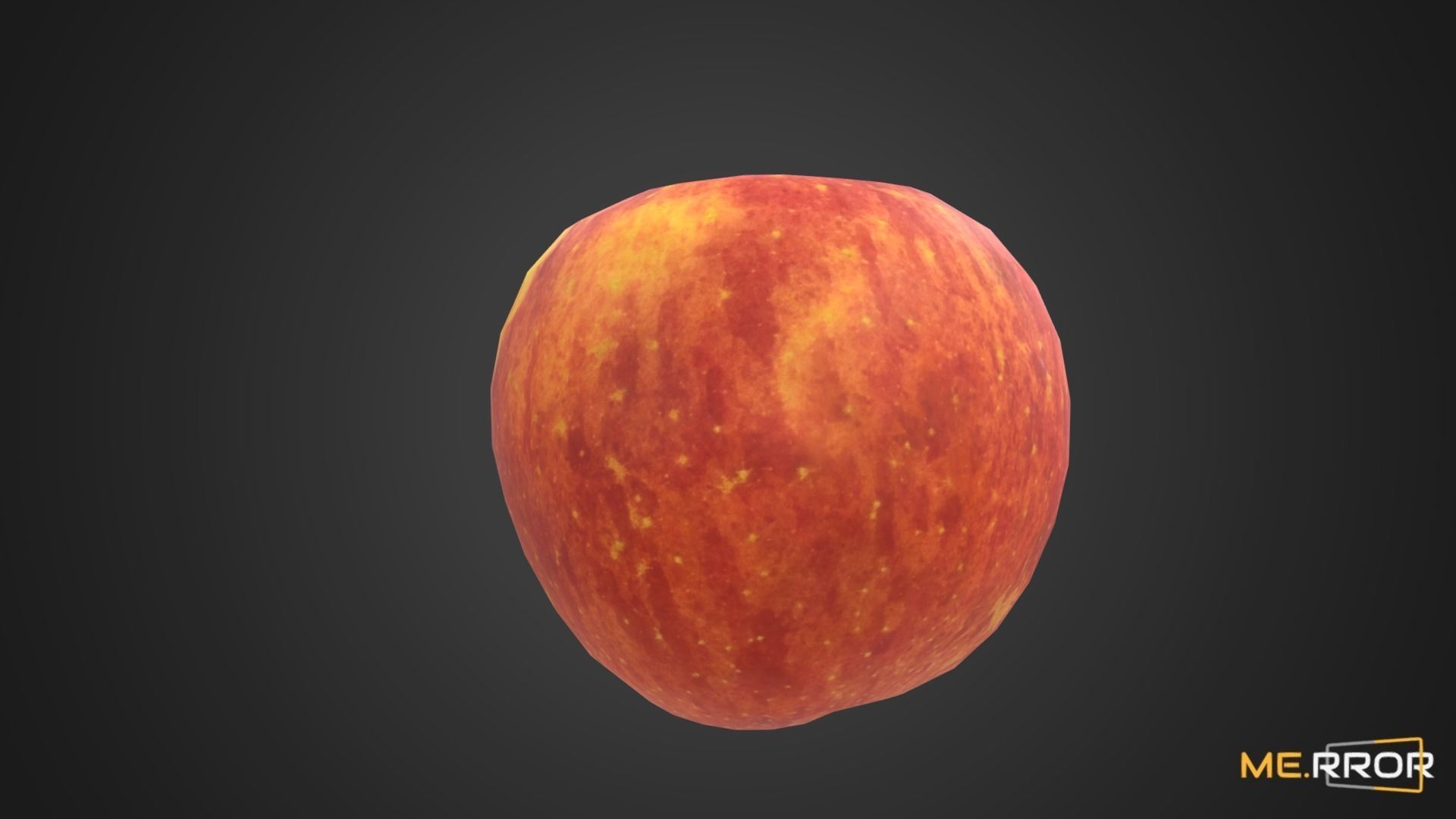 Game Ready Apple Low-poly 3D model_3