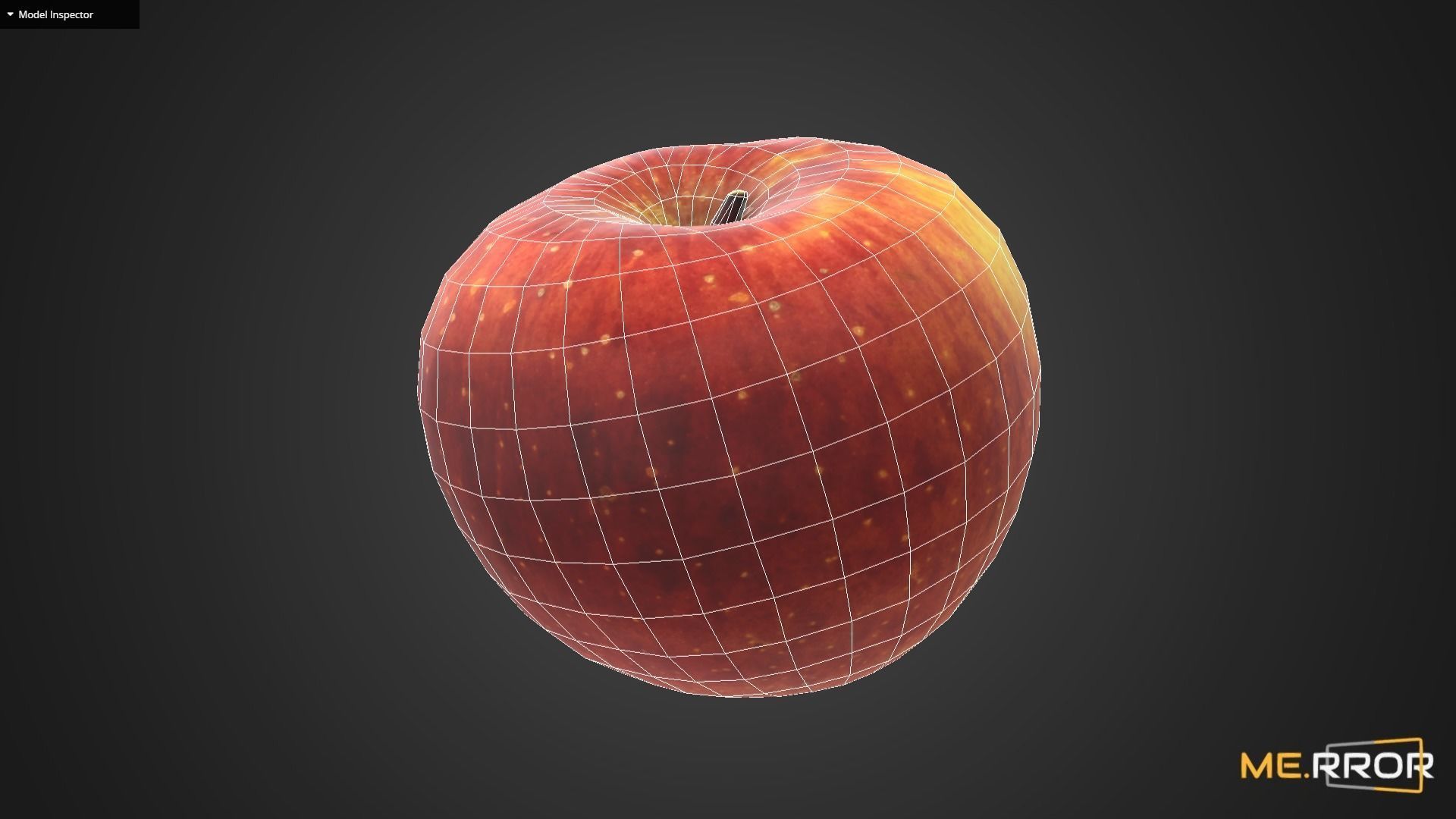Game Ready Apple Low-poly 3D model_14