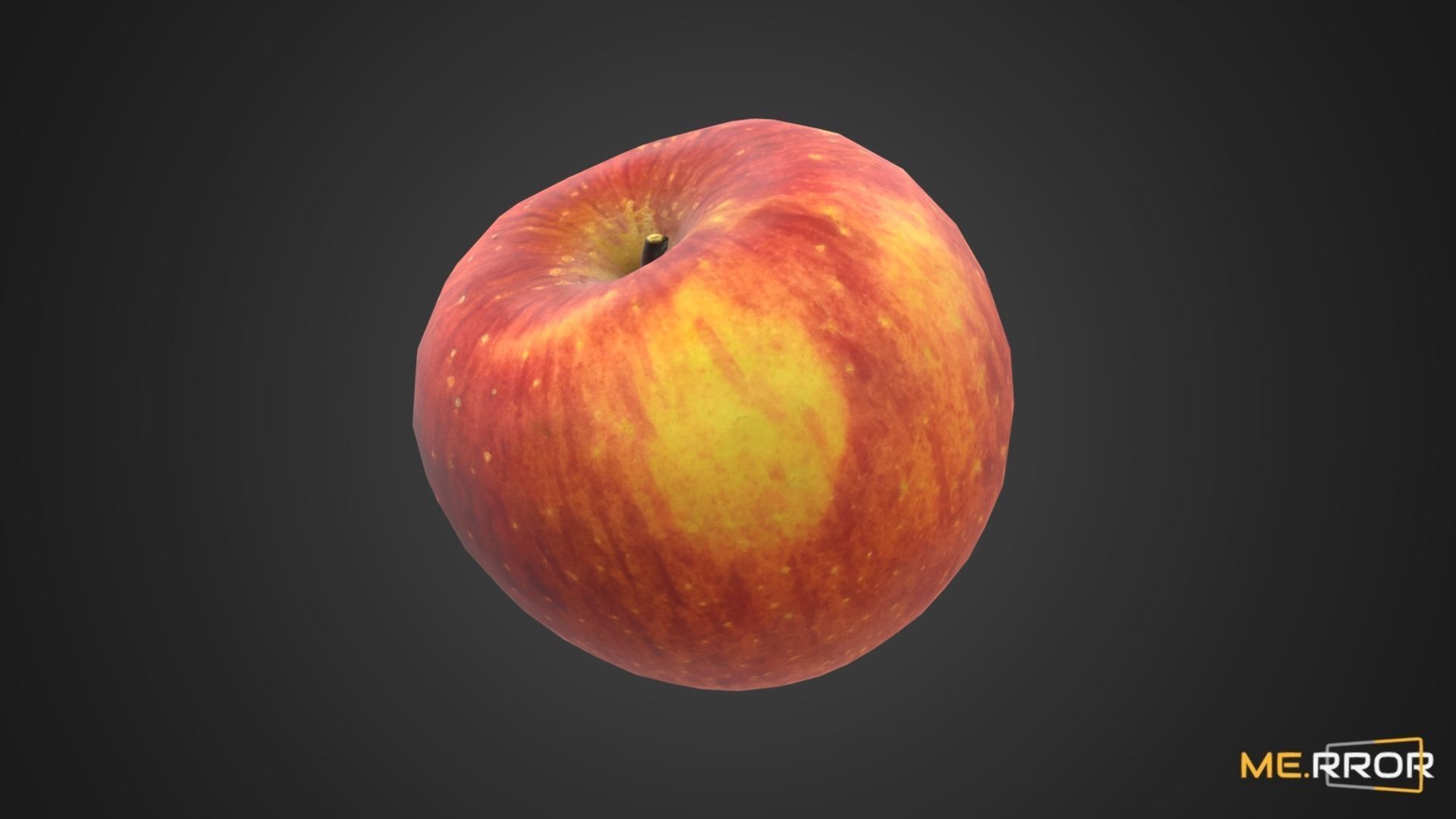 Game Ready Apple Low-poly 3D model_8