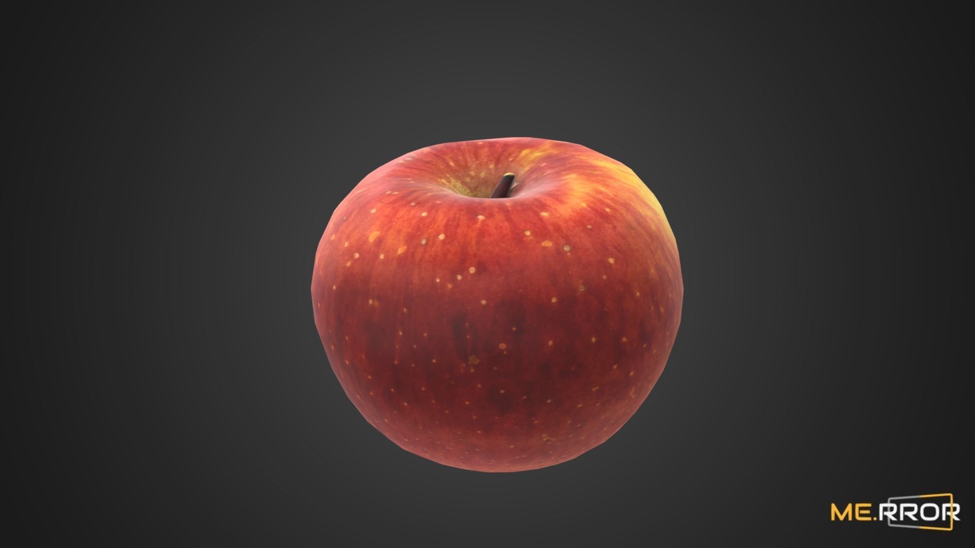 Game Ready Apple Low-poly 3D model_1