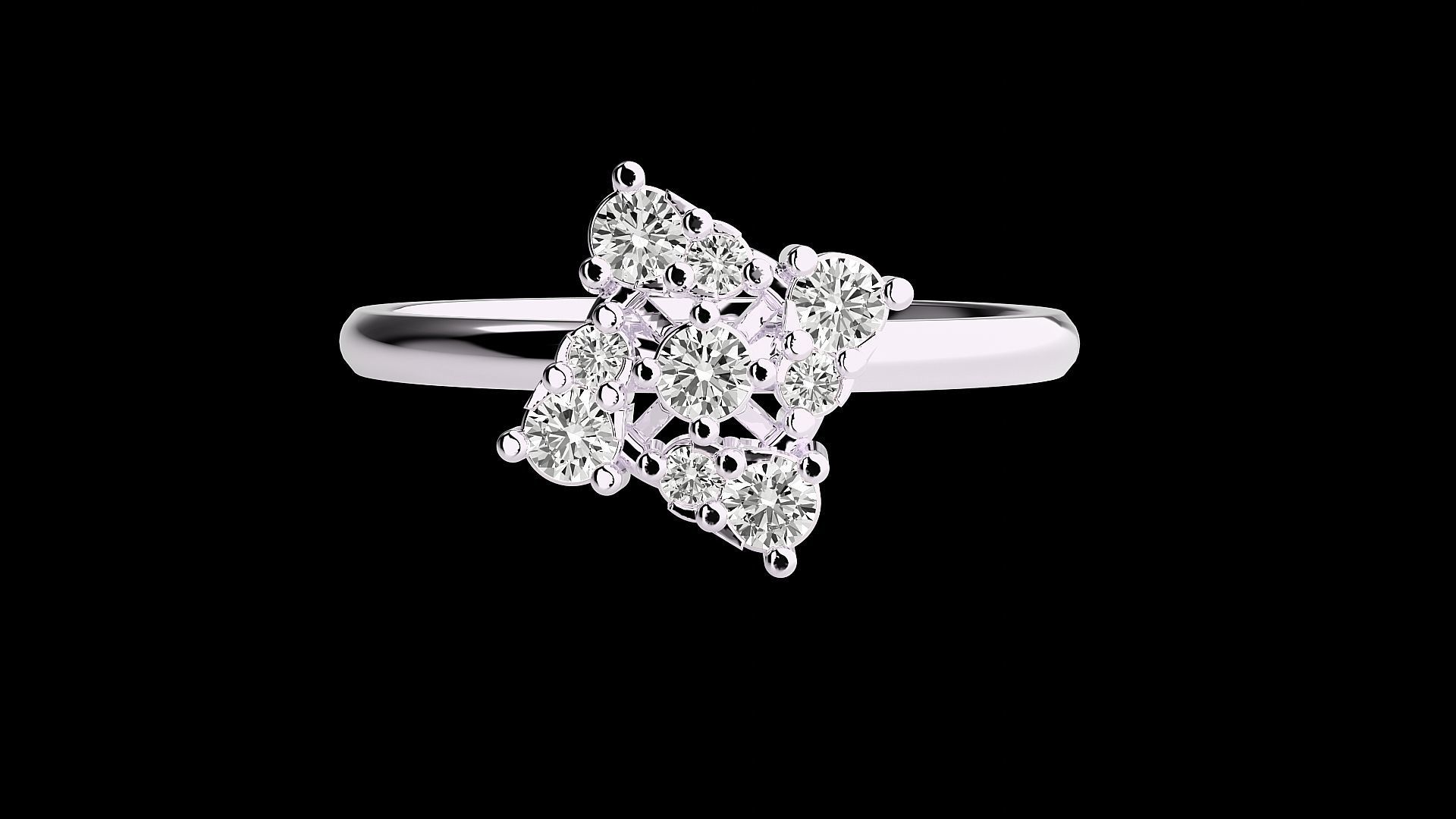 Ultra light wt minimalist Women Ring 3dm renders detail 3D print model_3