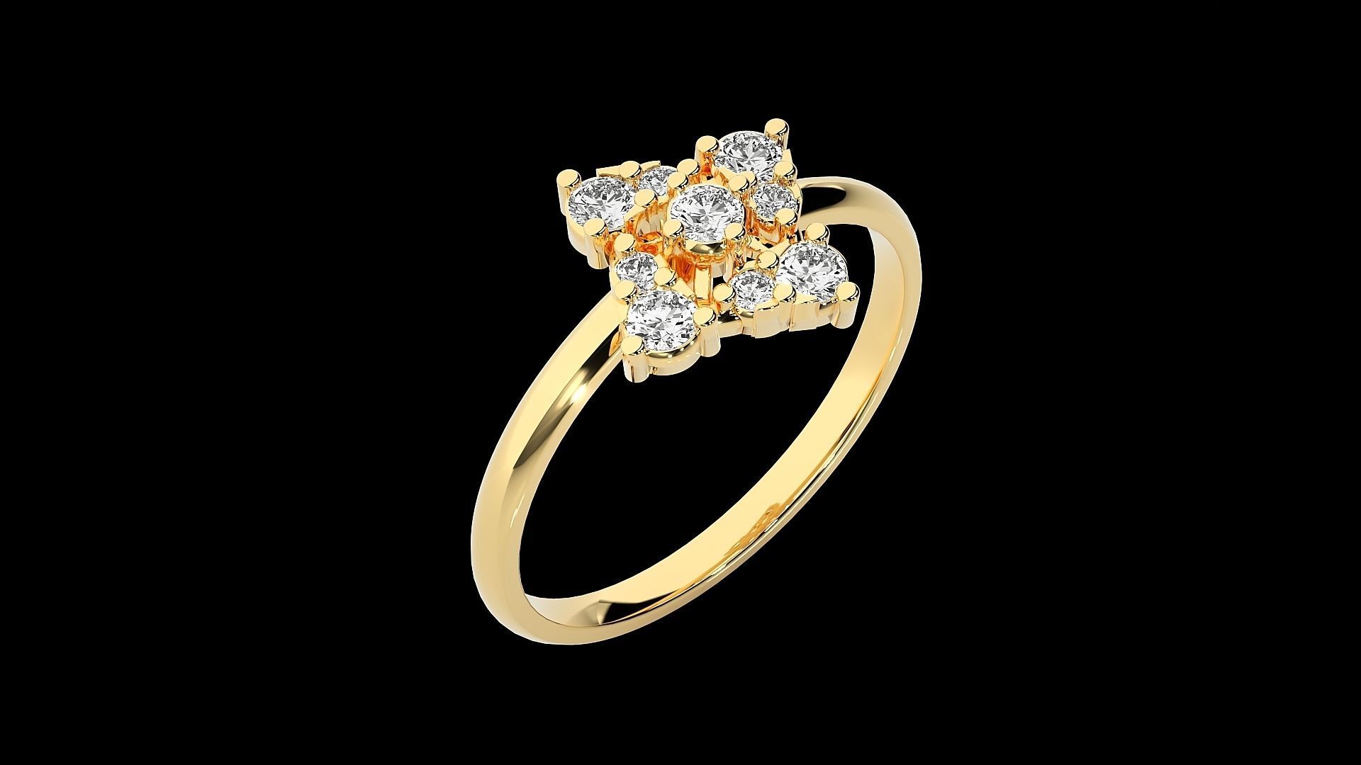 Ultra light wt minimalist Women Ring 3dm renders detail 3D print model_9