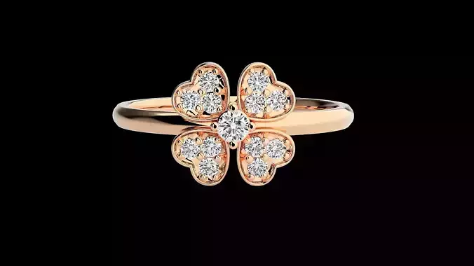 Ultra light wt minimalist Women Ring 3dm renders detail