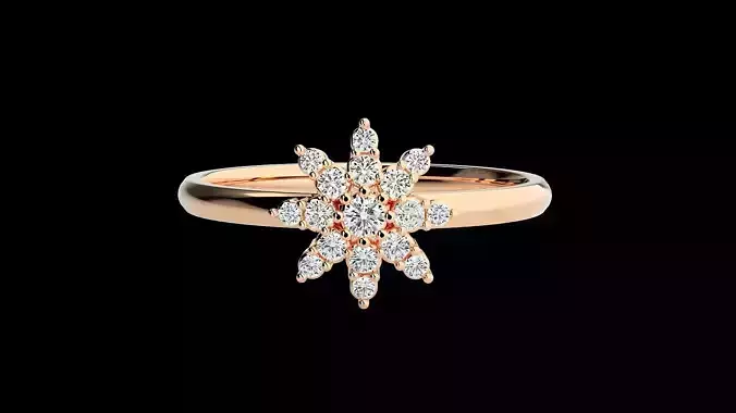 Ultra light wt minimalist Women Ring 3dm renders detail