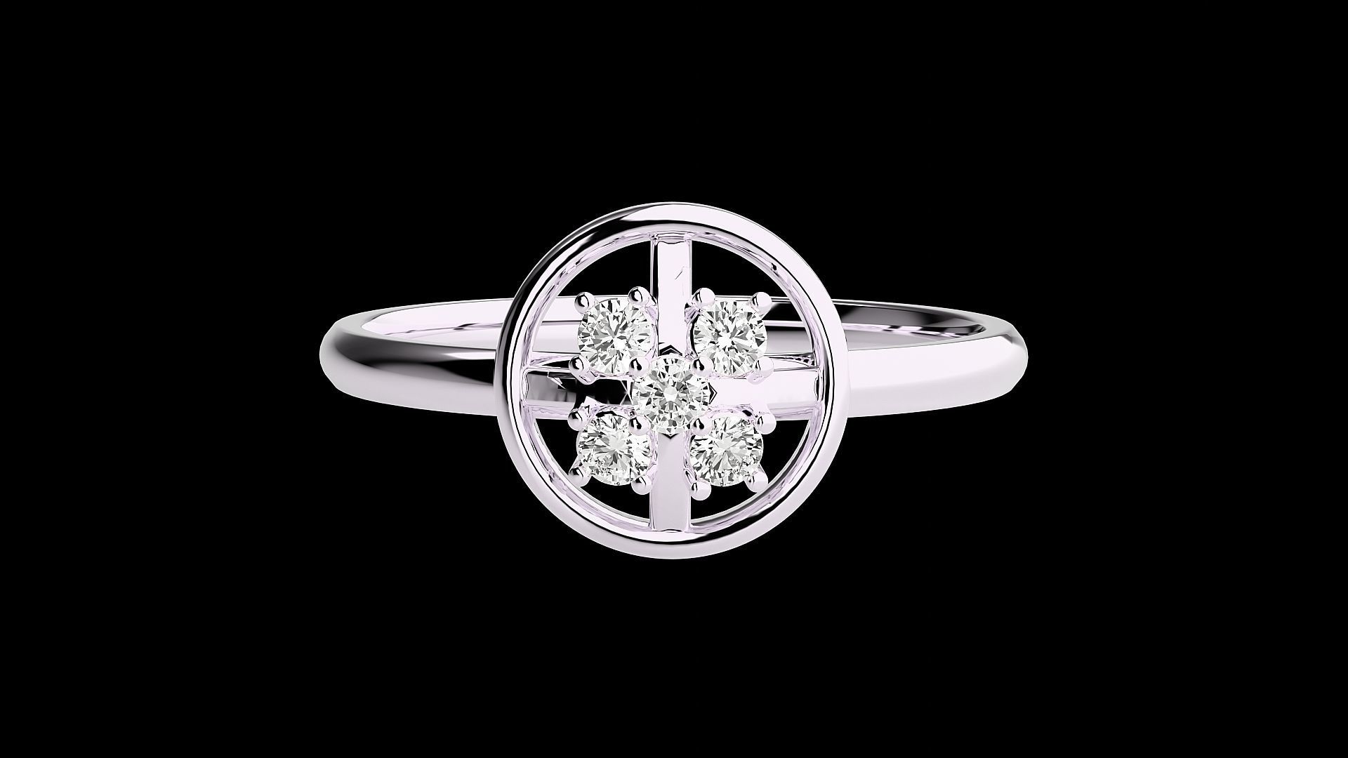 Ultra light wt minimalist Women Ring 3dm renders detail 3D print model_3