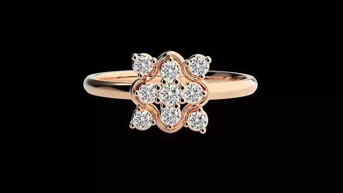 Ultra light wt minimalist Women Ring 3dm renders detail