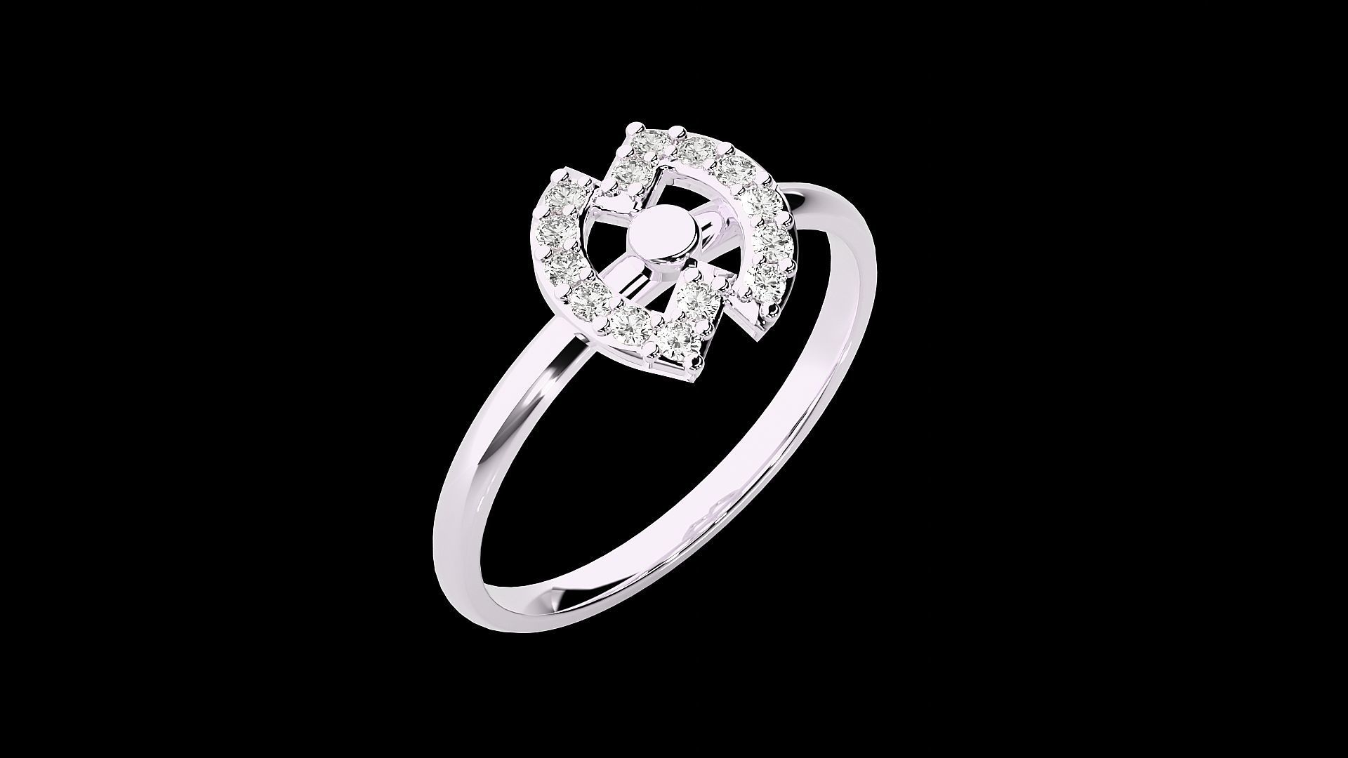 Ultra light wt minimalist Women Ring 3dm renders detail 3D print model_6