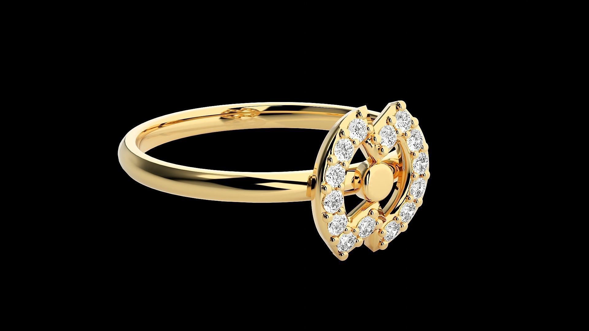 Ultra light wt minimalist Women Ring 3dm renders detail 3D print model_8