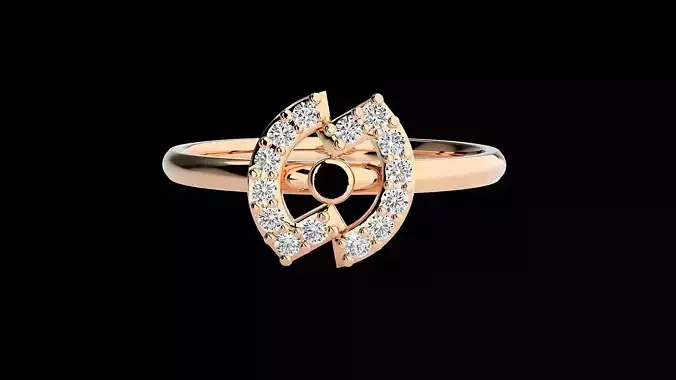 Ultra light wt minimalist Women Ring 3dm renders detail