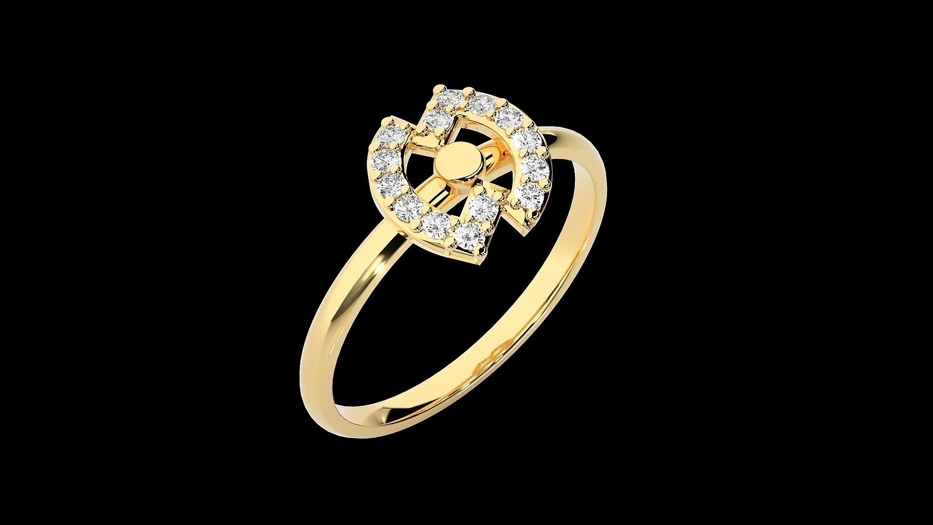 Ultra light wt minimalist Women Ring 3dm renders detail 3D print model_9