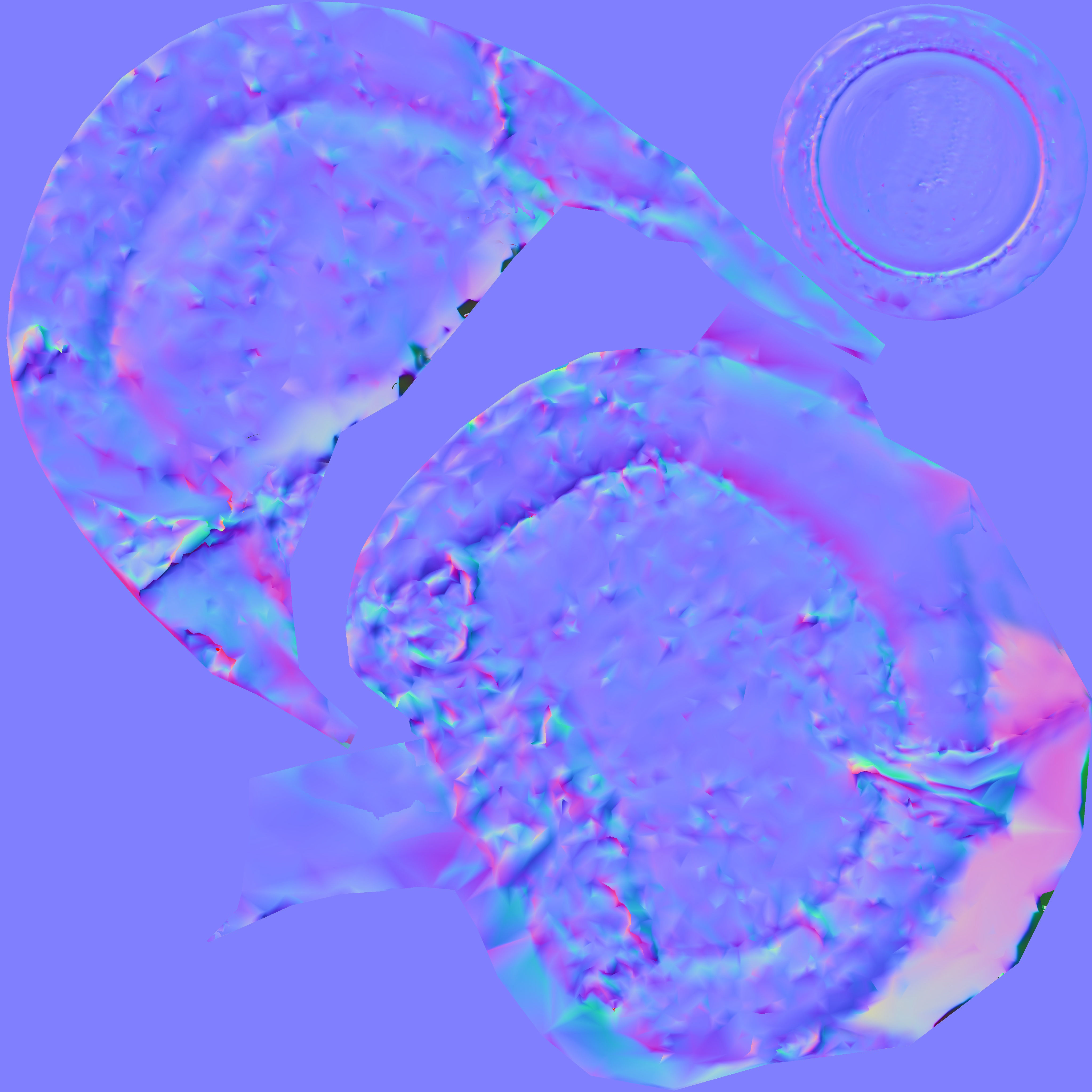 Game Ready Sweet Pumpkin roll Cake with One Bite Low-poly 3D model_20