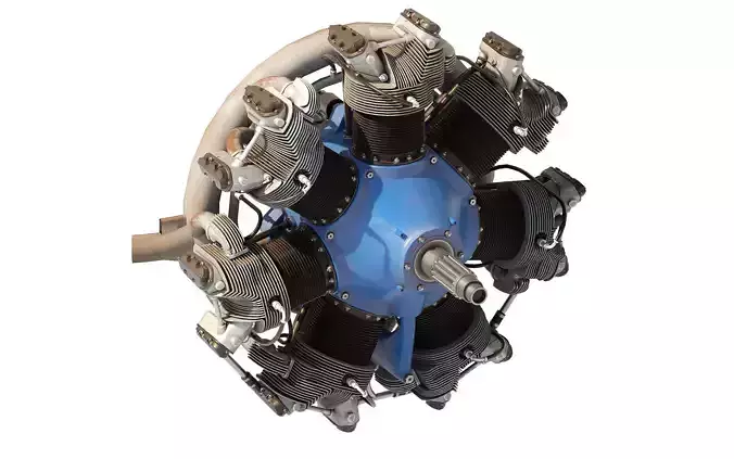 Radial Aircraft Engines  W670 3D model