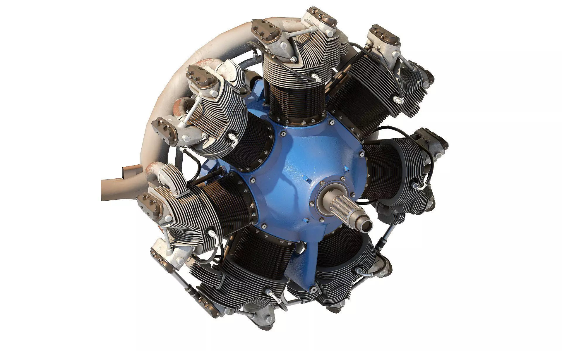 Radial Aircraft Engines  W670 3D model_0