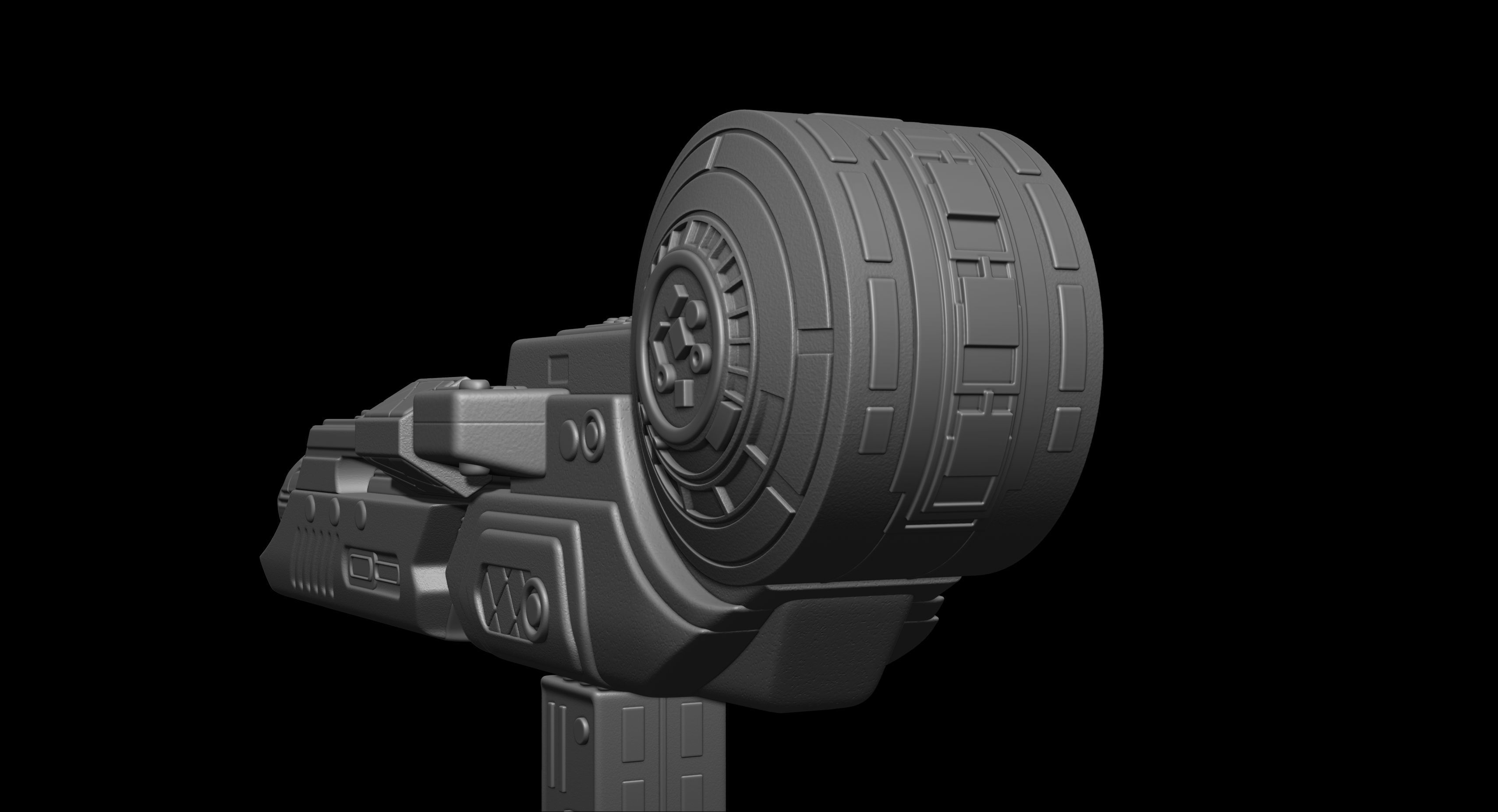 Predator Shoulder Cannon plasma 2 Size File for 3D Printing 3D print model_12