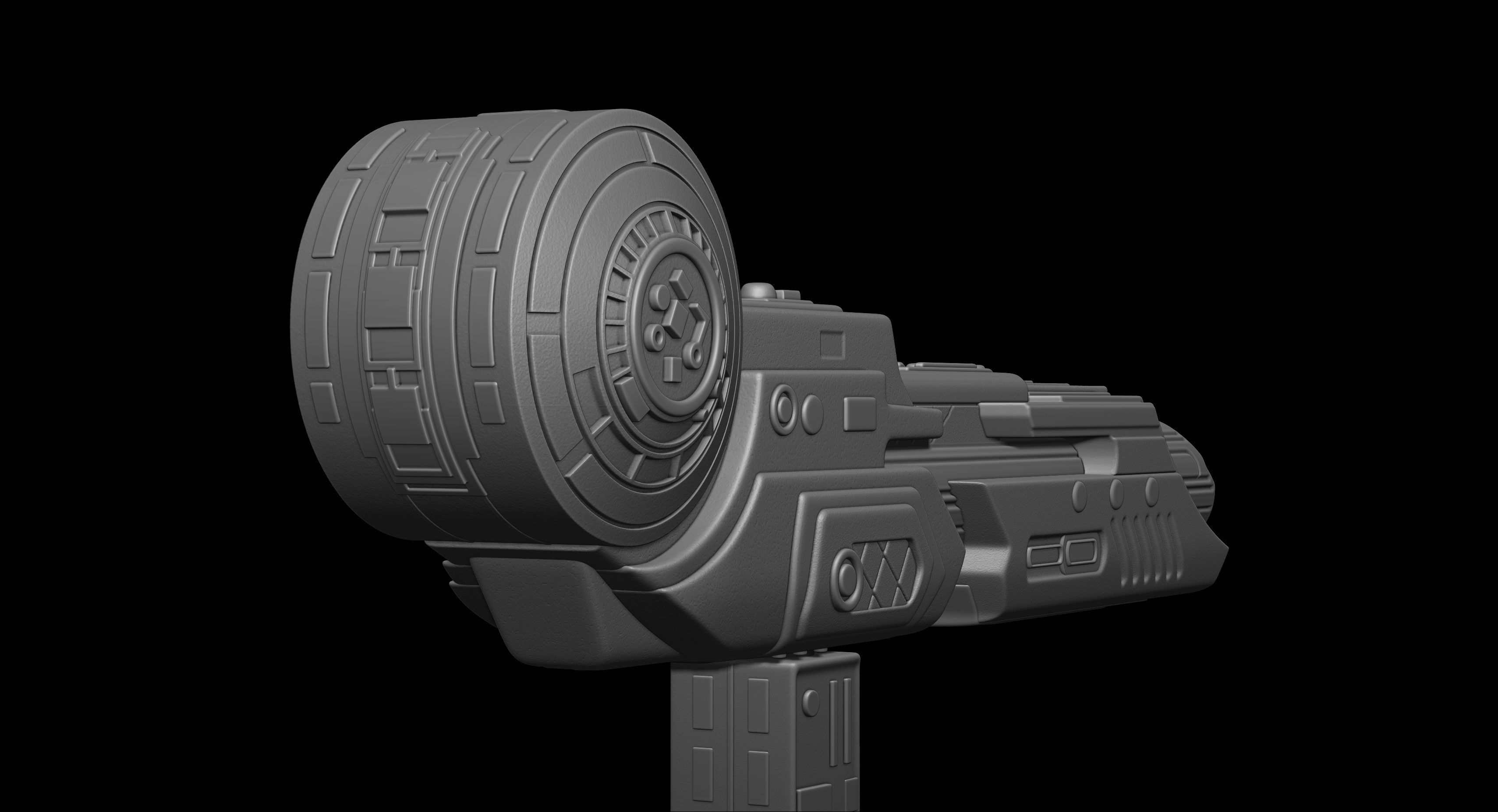 Predator Shoulder Cannon plasma 2 Size File for 3D Printing 3D print model_13