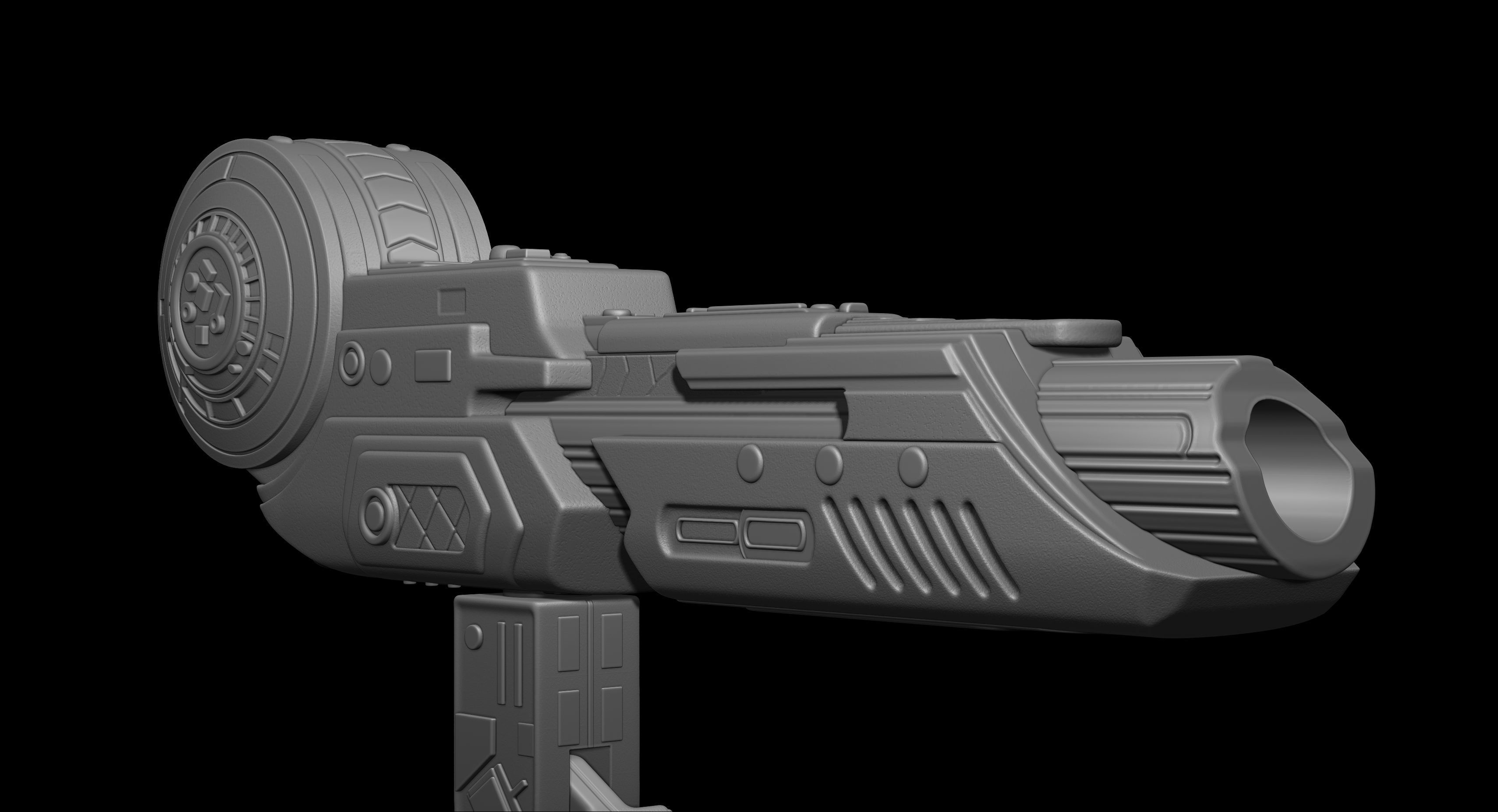 Predator Shoulder Cannon plasma 2 Size File for 3D Printing 3D print model_10