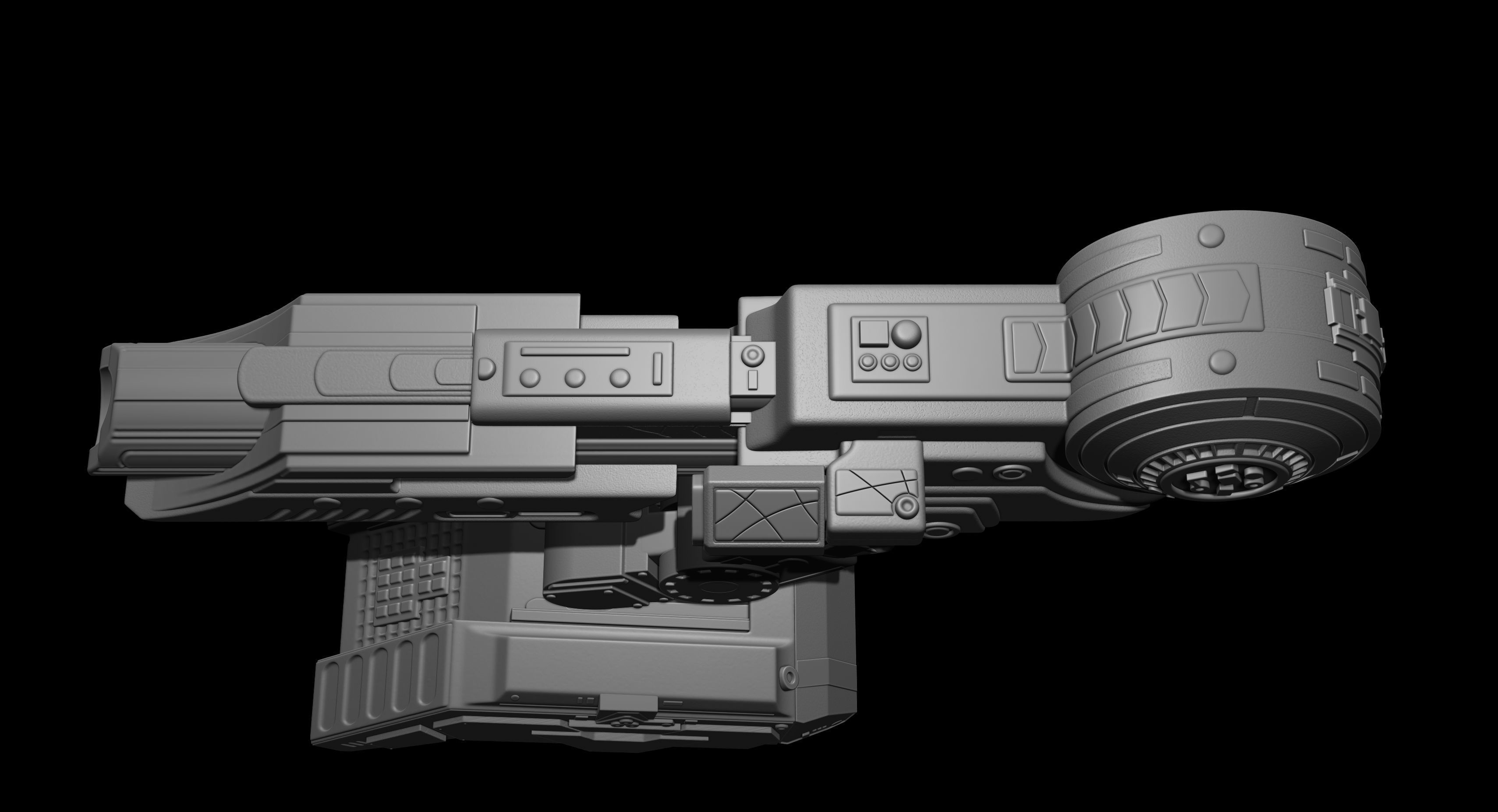 Predator Shoulder Cannon plasma 2 Size File for 3D Printing 3D print model_14
