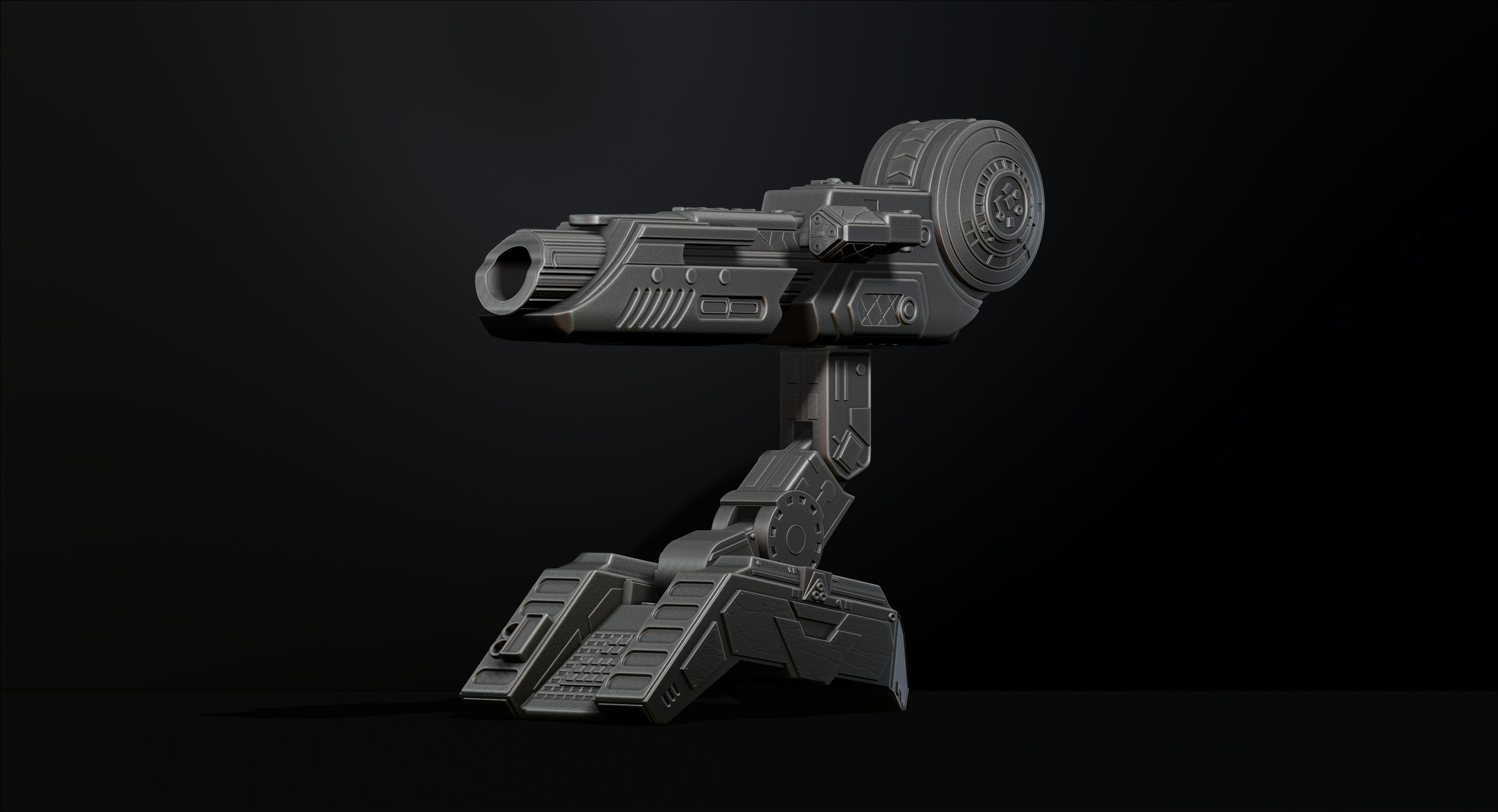Predator Shoulder Cannon plasma 2 Size File for 3D Printing 3D print model_2
