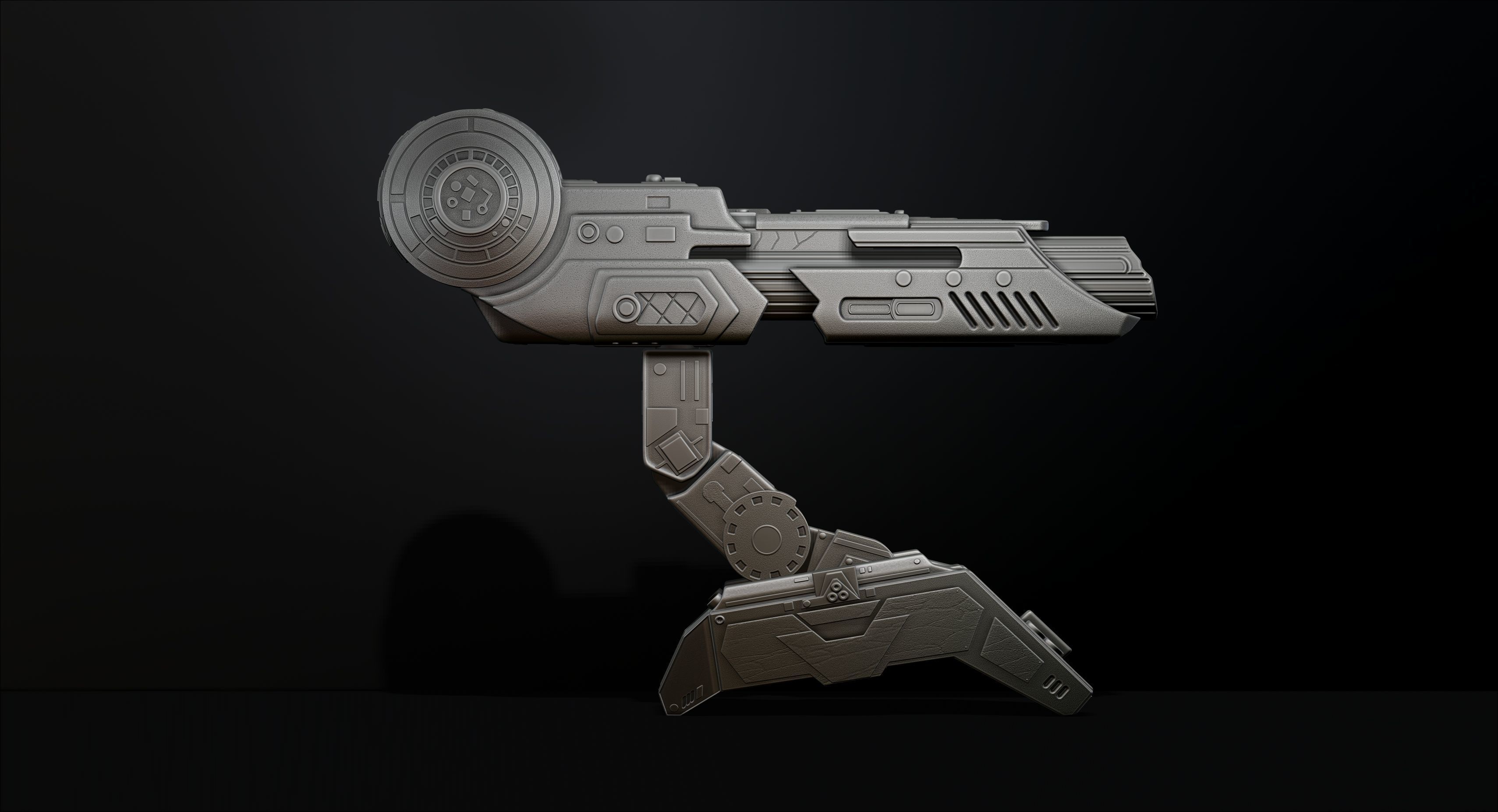 Predator Shoulder Cannon plasma 2 Size File for 3D Printing 3D print model_6