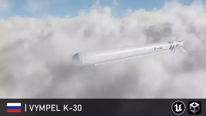 Air-To-Air Missile AAM Free low-poly 3D model