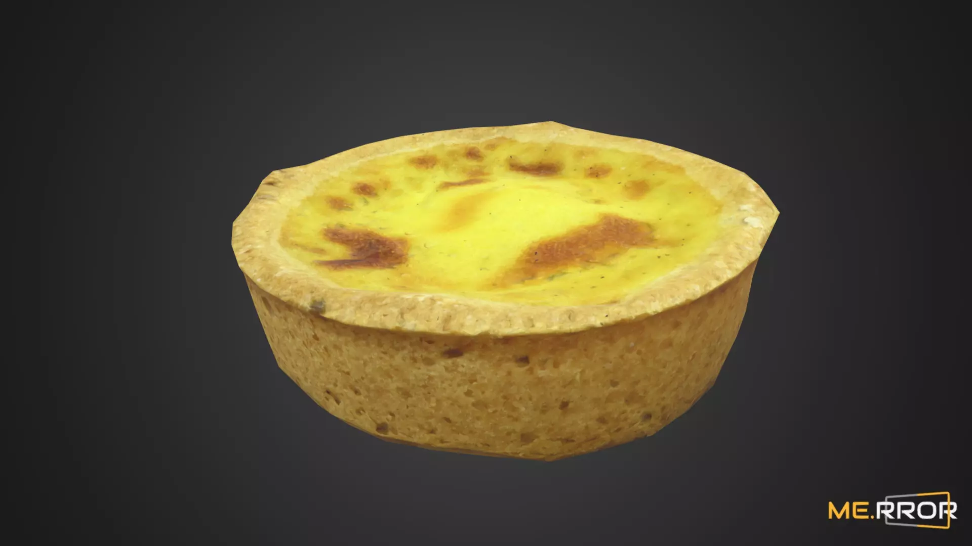 Game Ready Egg Tart Low-poly 3D model