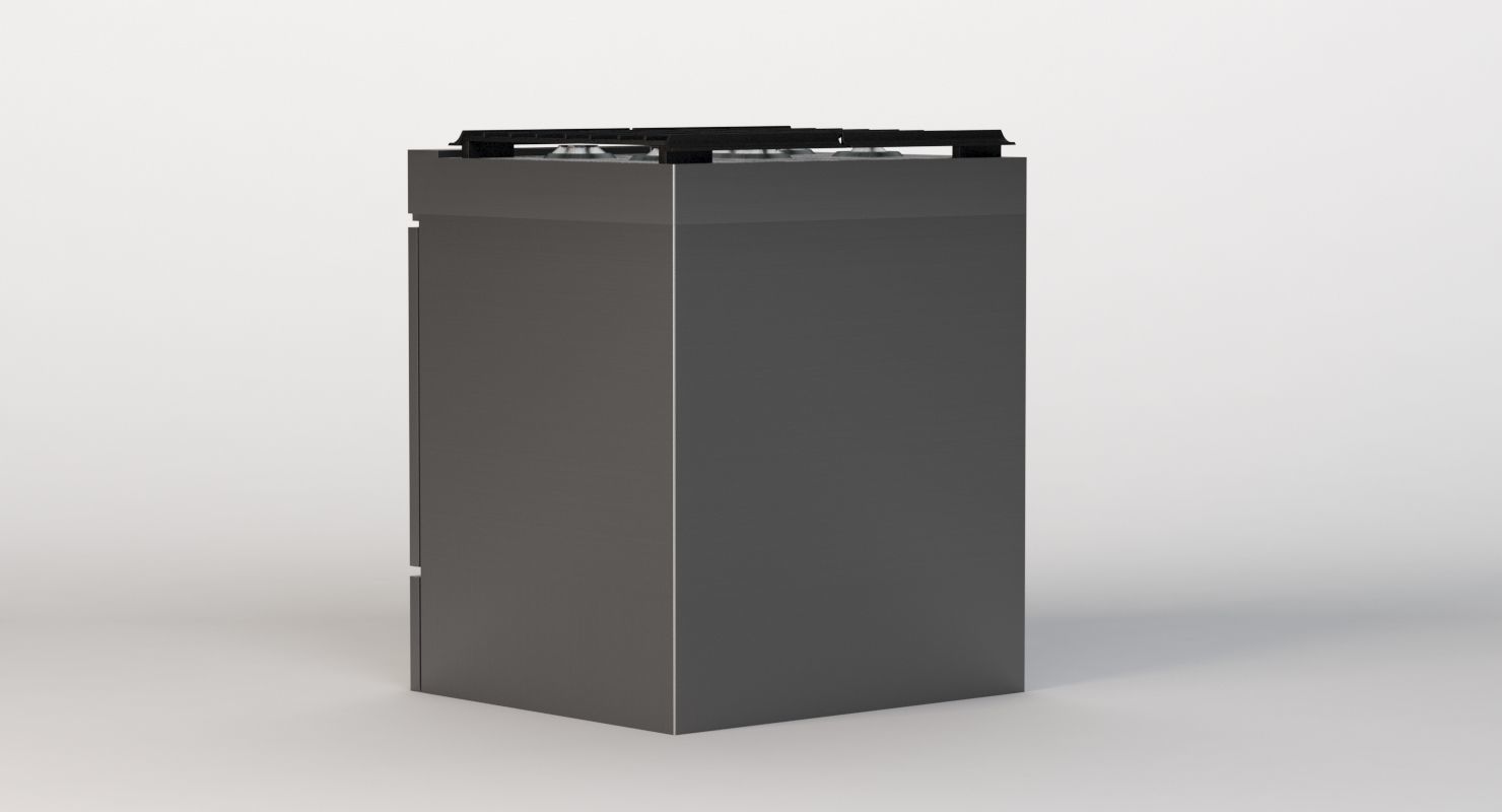 Whirlpool 30 Inch 5 Burner Gas Slide In Convection Range Oven  3D model_5