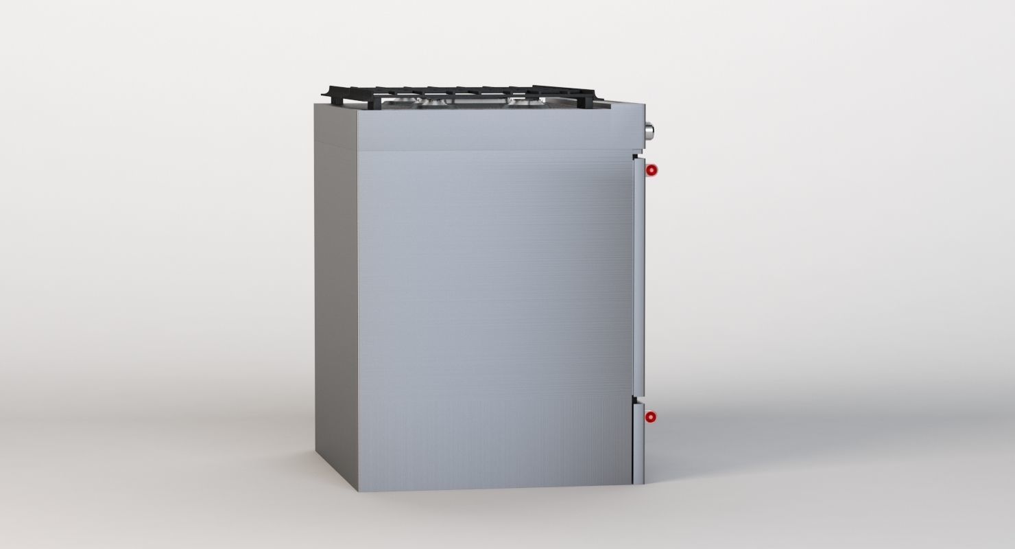 Whirlpool 30 Inch 5 Burner Gas Slide In Convection Range Oven  3D model_3