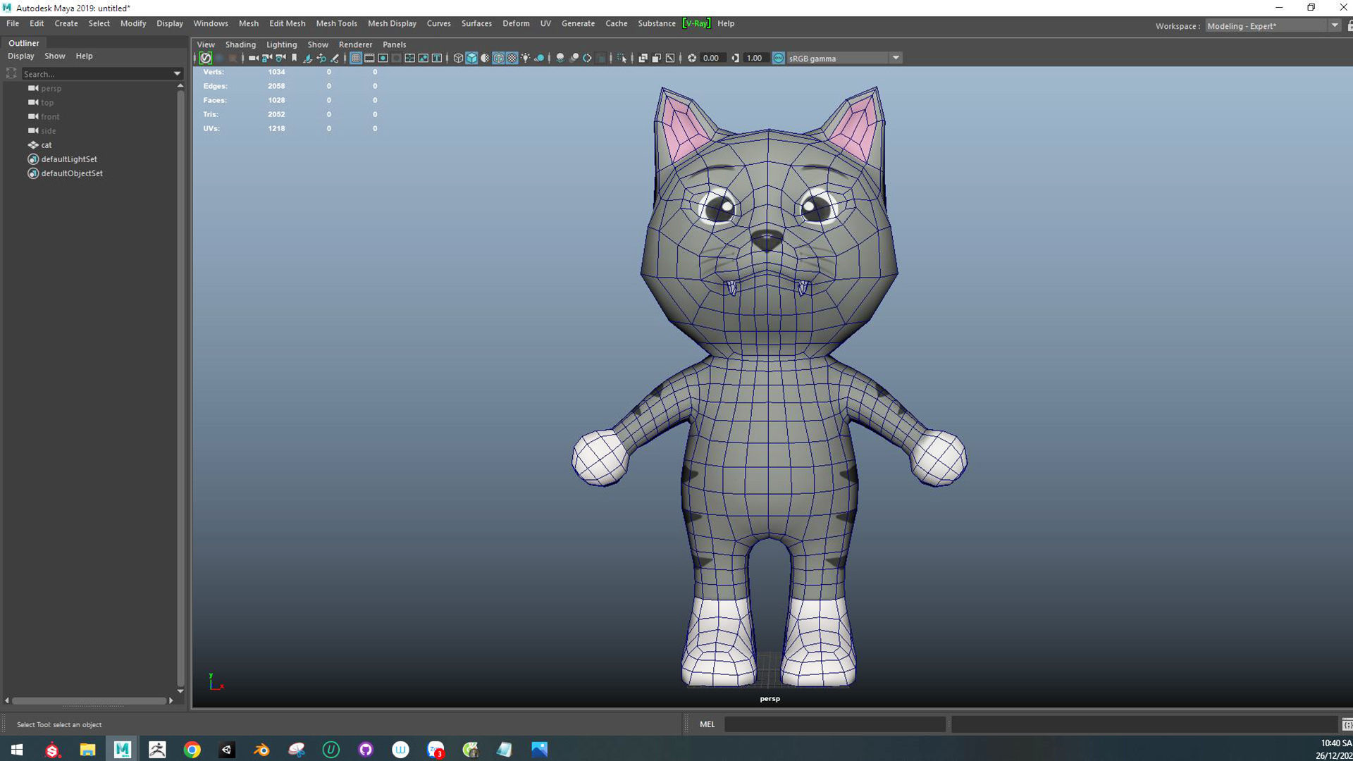 Character003 Animated Cat 3D Low-poly 3D model_8