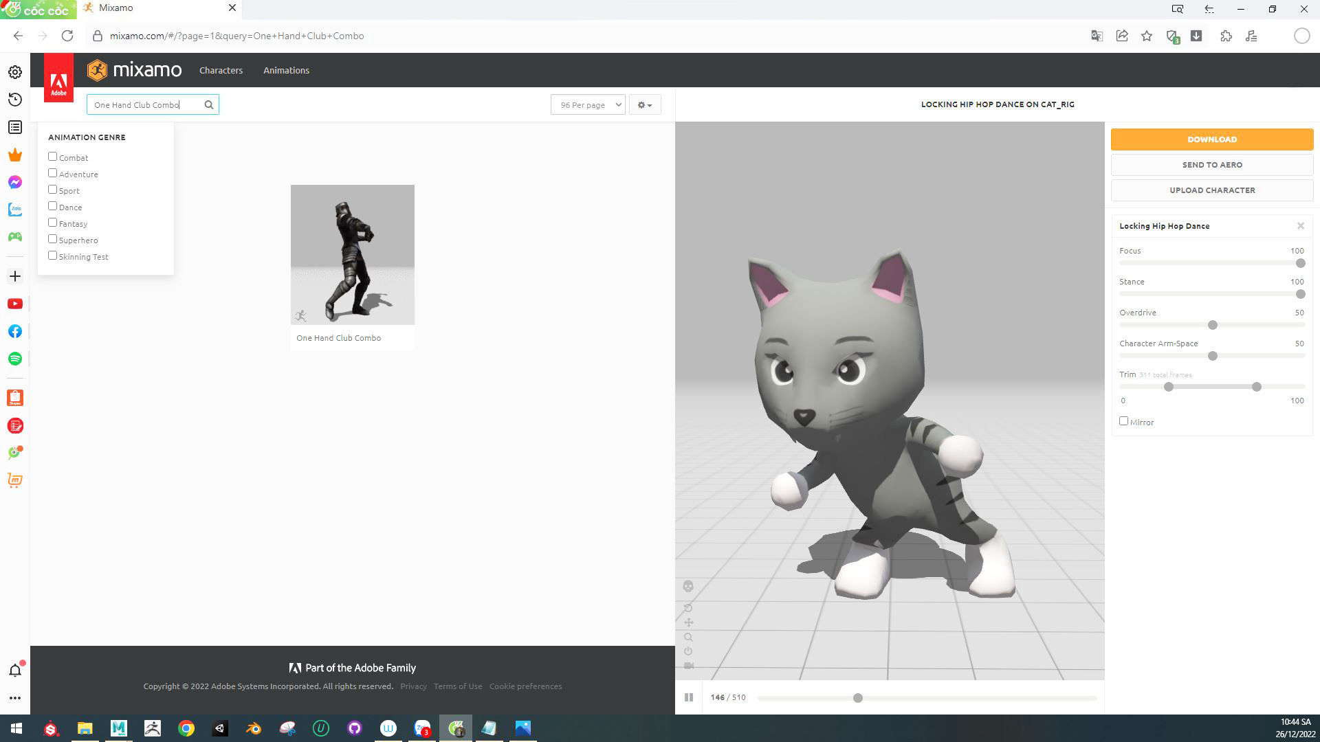 Character003 Animated Cat 3D Low-poly 3D model_2