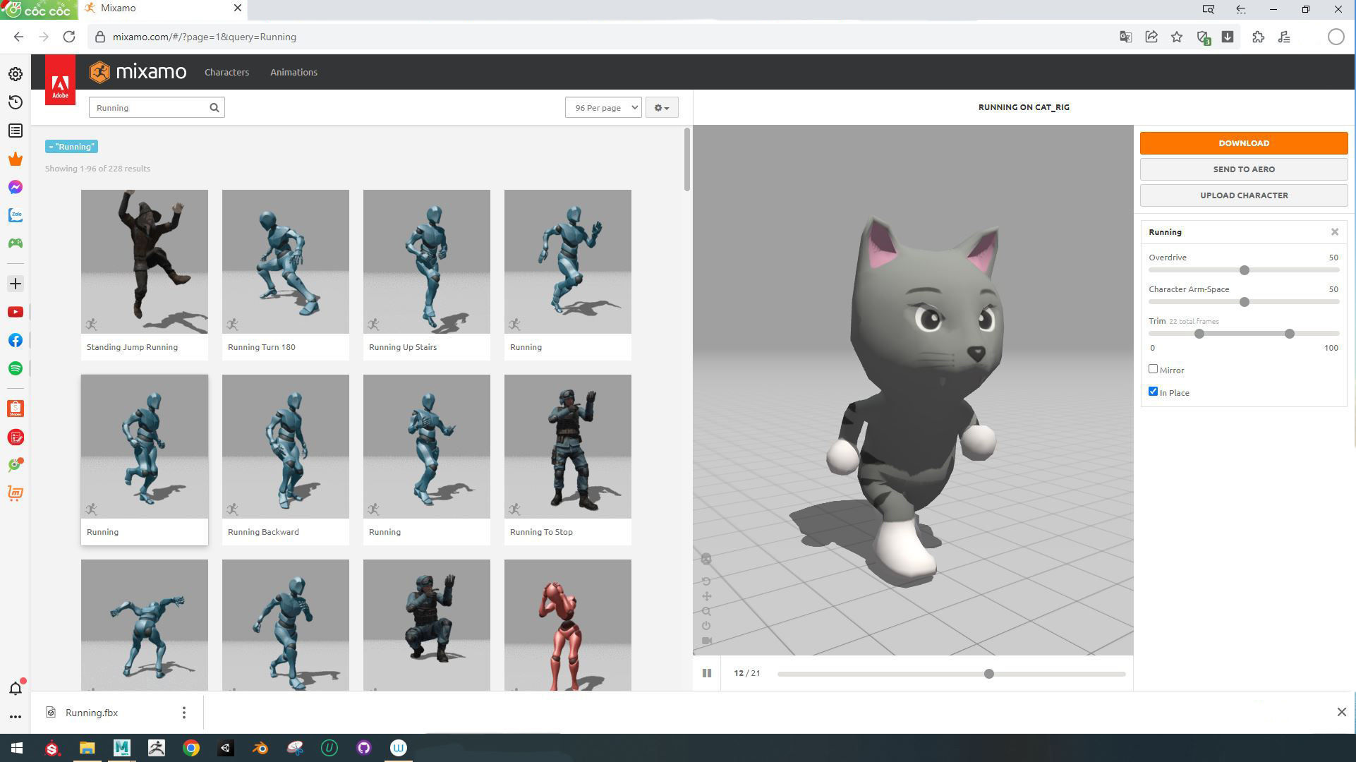 Character003 Animated Cat 3D Low-poly 3D model_1
