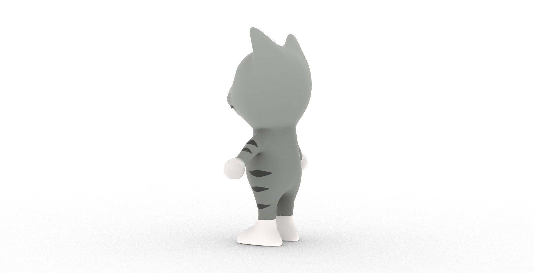 Character003 Animated Cat 3D Low-poly 3D model_20