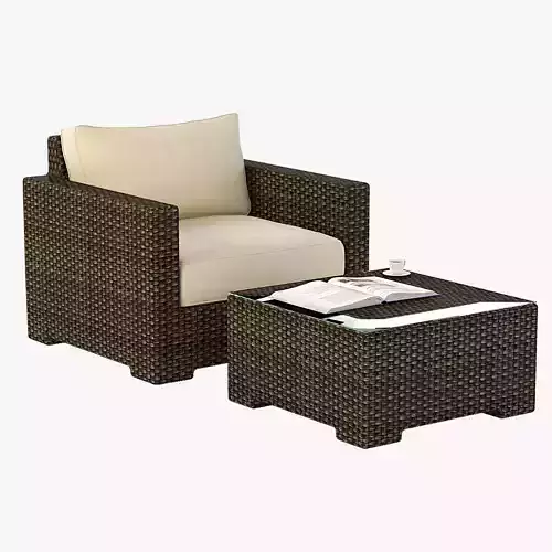Ventura Umber Rattan Outdoor Garden Chair