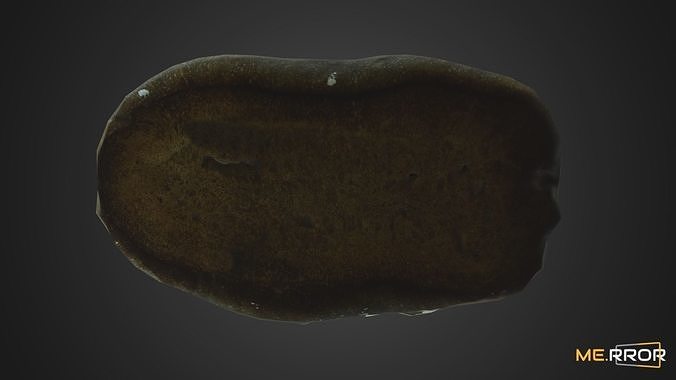 Game Ready Squid Ink Bread Low-poly 3D model 5