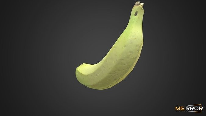 Game Ready Banana Low-poly 3D model 4