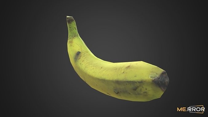 Game Ready Banana Low-poly 3D model 6