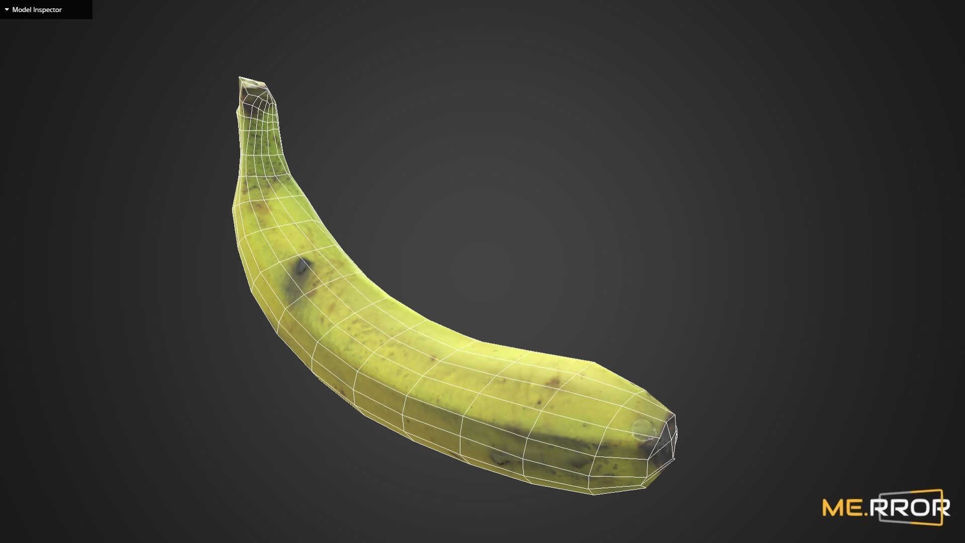 Game Ready Banana Low-poly 3D model_8