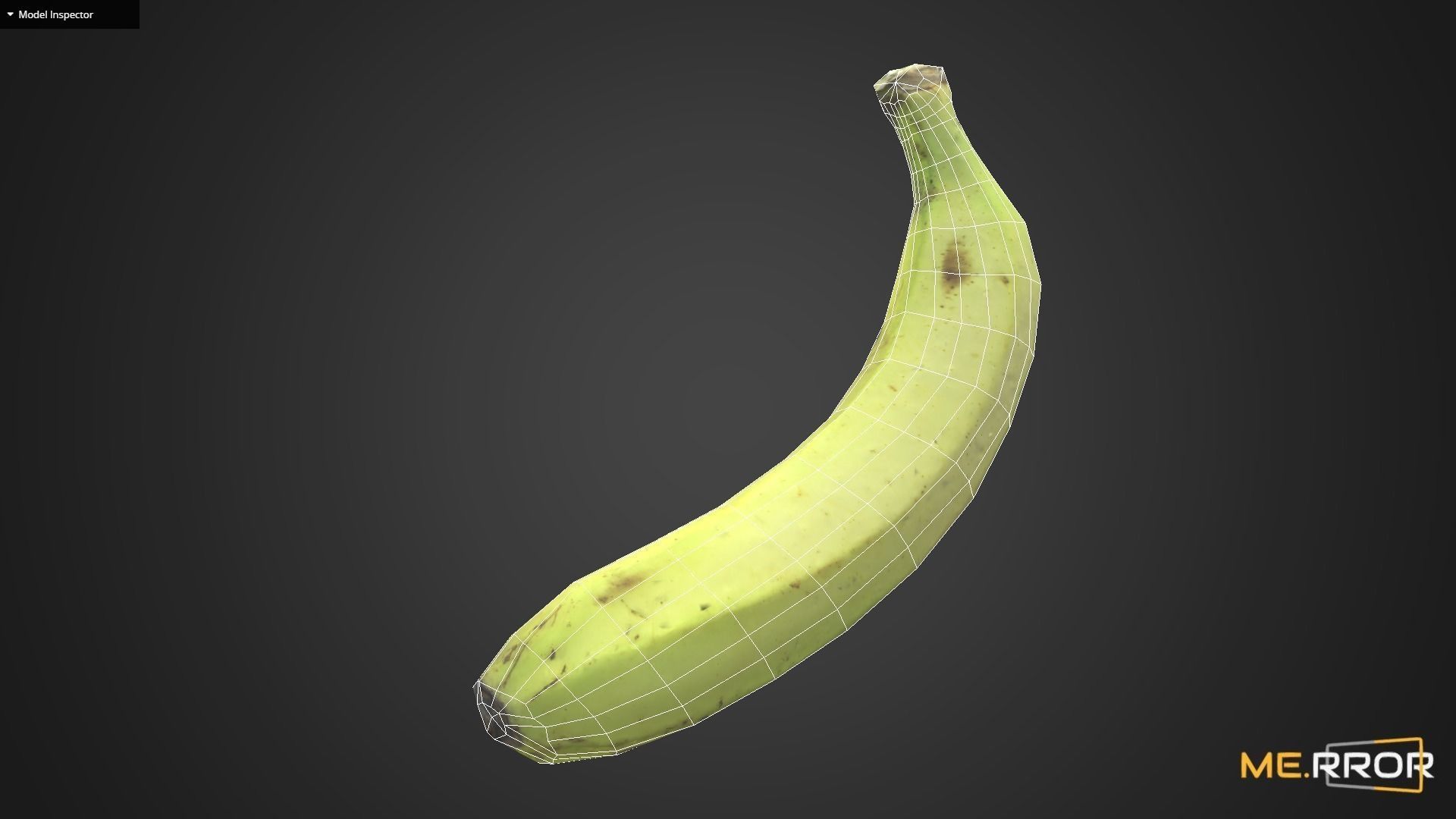 Game Ready Banana Low-poly 3D model_7