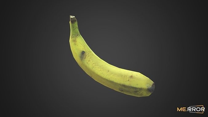Game Ready Banana Low-poly 3D model 2