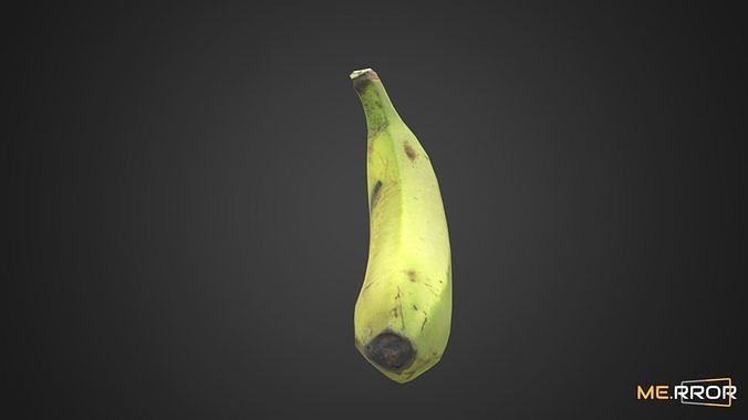 Game Ready Banana Low-poly 3D model 3
