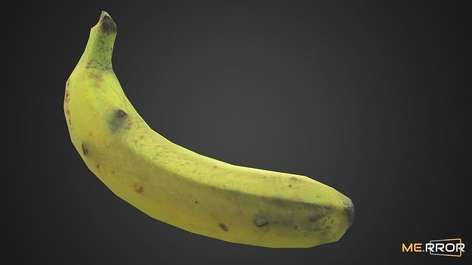 Game Ready Banana Low-poly 3D model 7