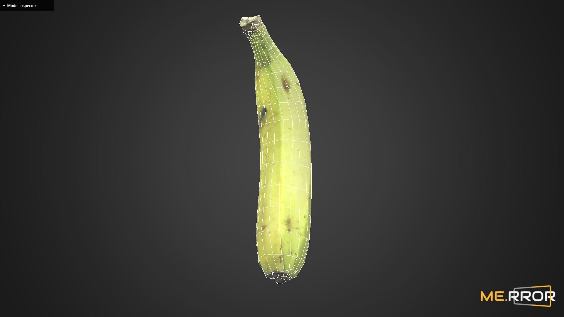 Game Ready Banana Low-poly 3D model_9