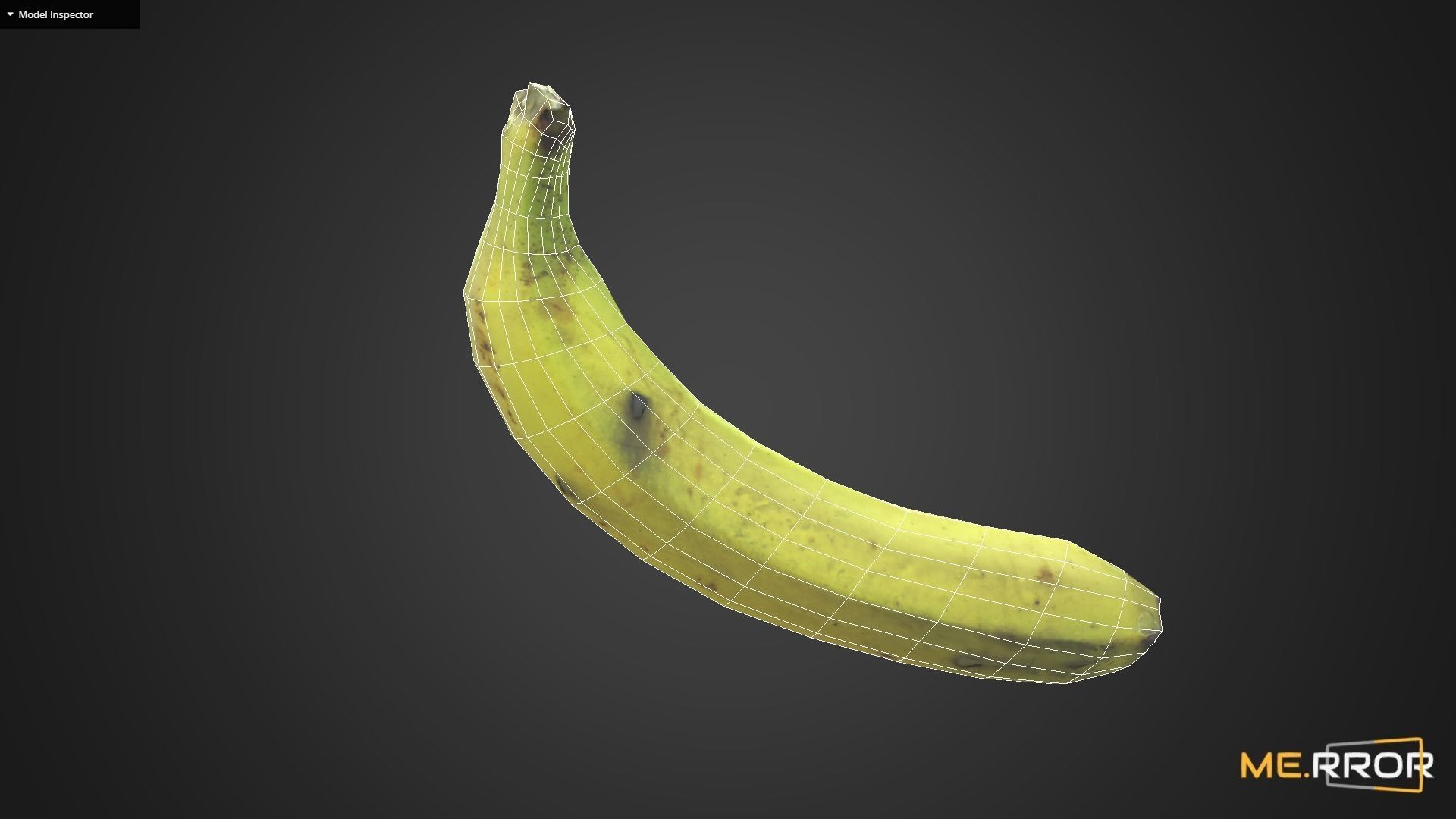Game Ready Banana Low-poly 3D model_11