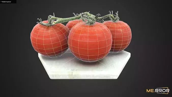 Game Ready Cherry Tomatoes  Low-poly 3D model 7