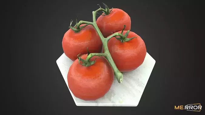 Game Ready Cherry Tomatoes  Low-poly 3D model 6