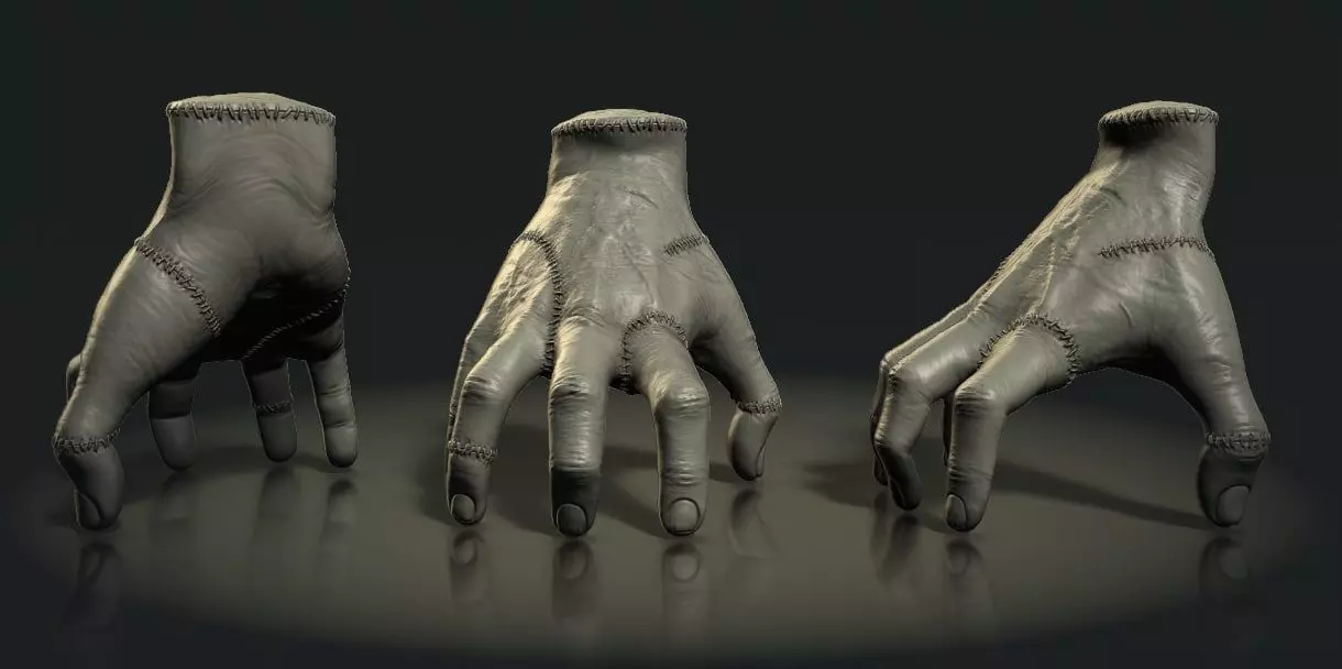 WEDNESDAY  The Thing The Hand STL Addams family WEDNESDAY  3D model_0