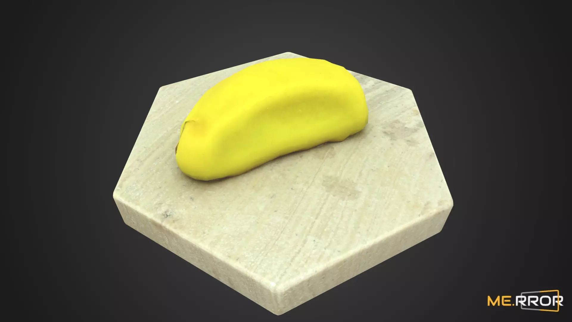 Game Ready Japanese Banana Wagashi Low-poly 3D model