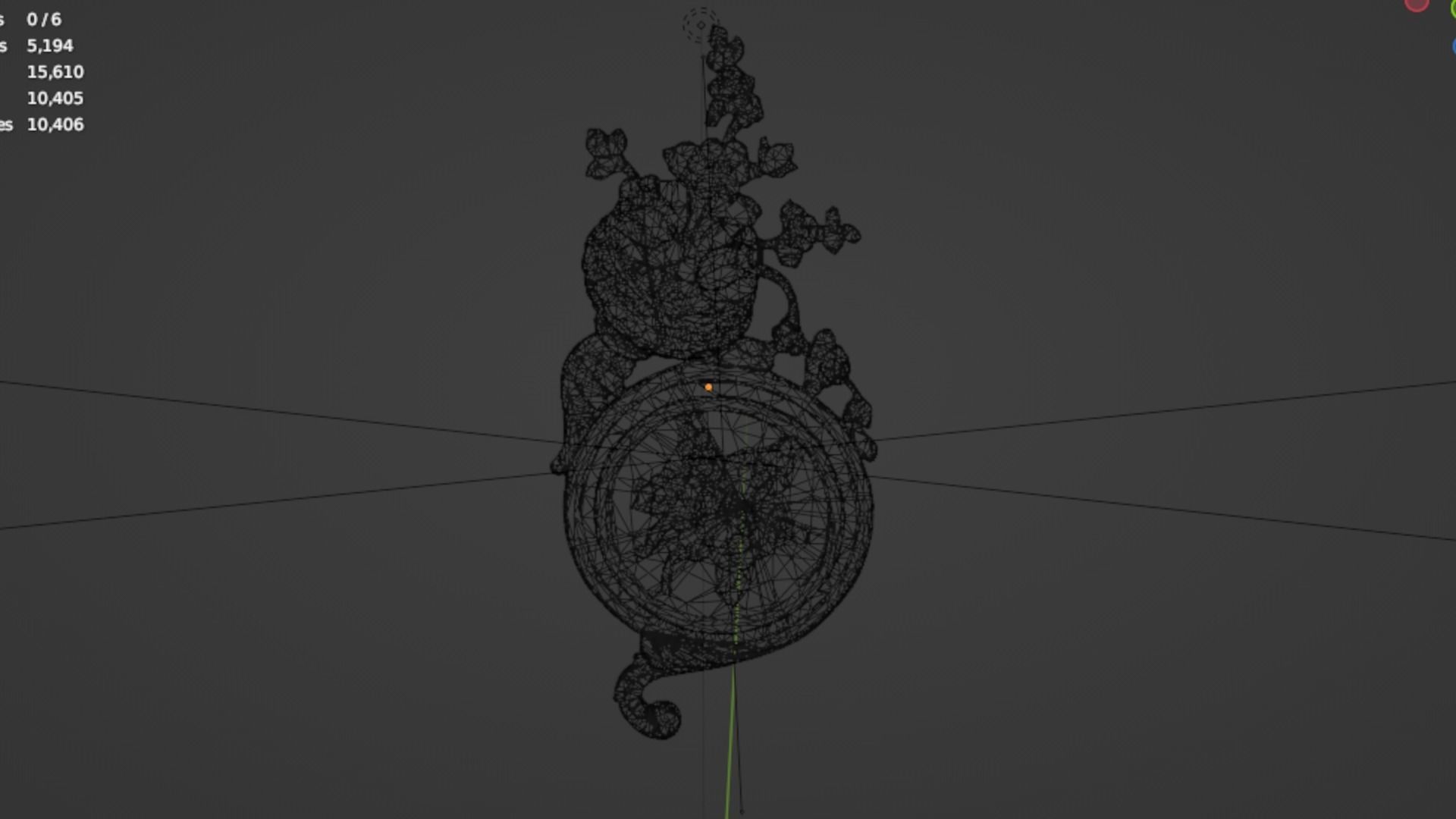 Classic decor ornament 227 3D model_5