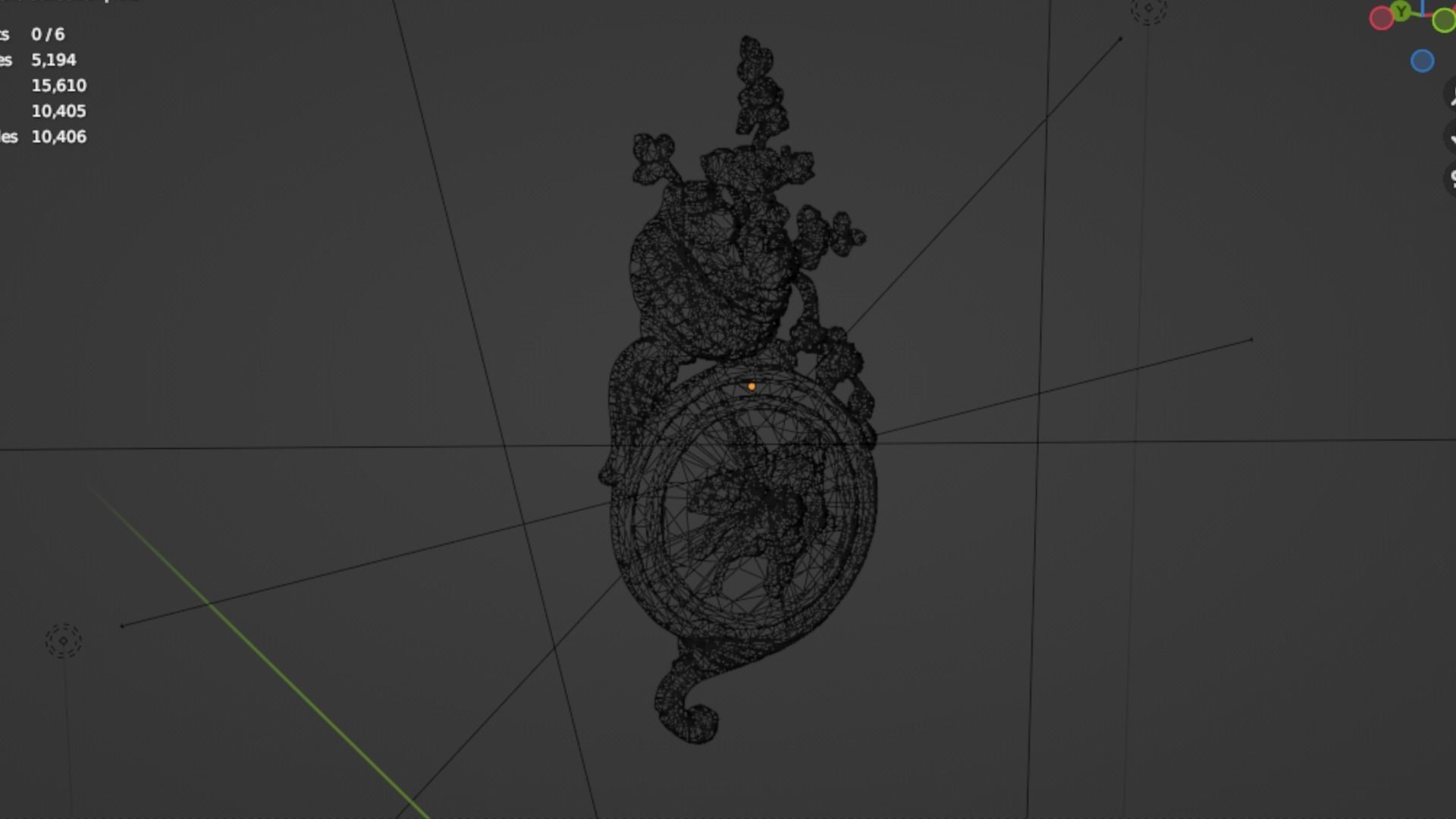 Classic decor ornament 227 3D model_6