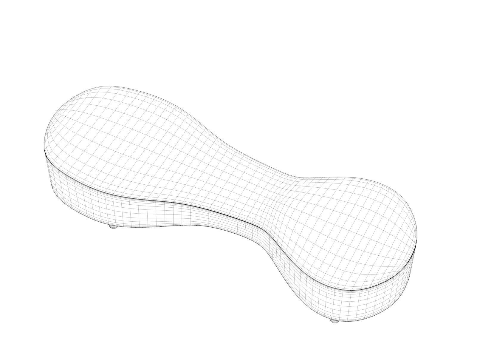 Amore Bench 3D model_4