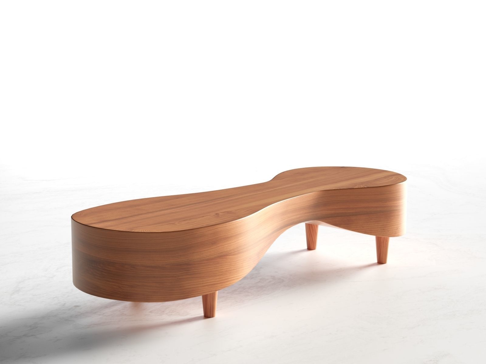 Amore Bench 3D model_2
